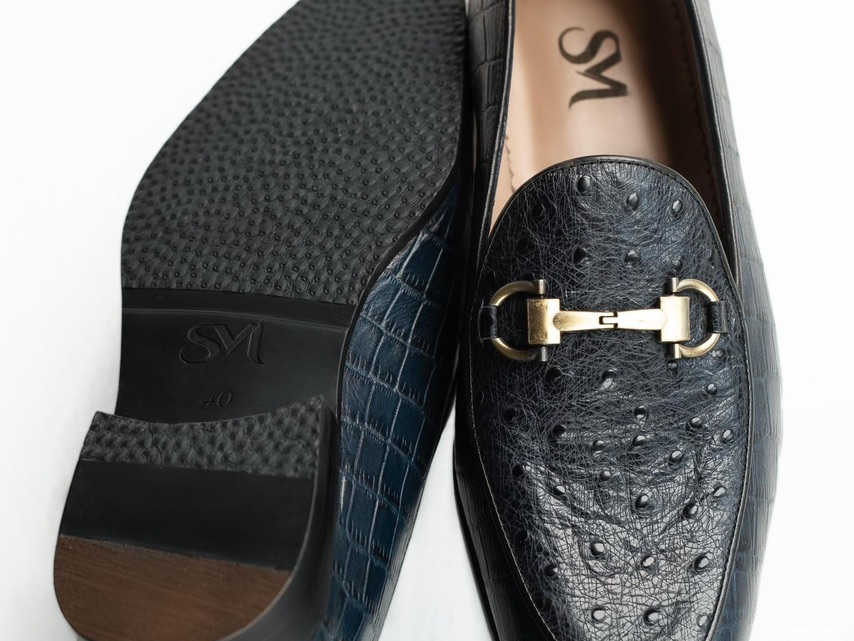 chaussures en cuir SM