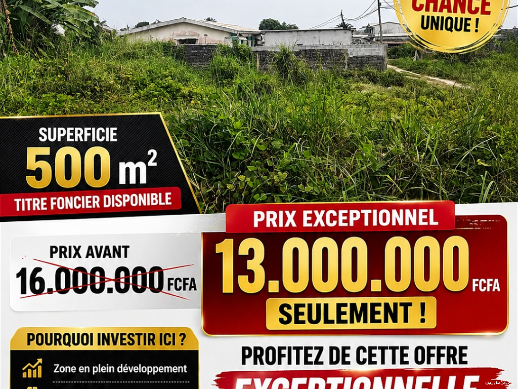 Vente de terrain